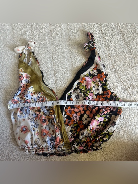 Free People Women’s Tied To You Tank Top Vibrant Floral - Picture 3 of 6